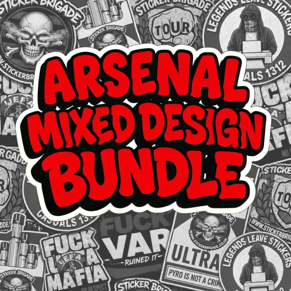 Arsenal Mixed Design Sticker Bundle