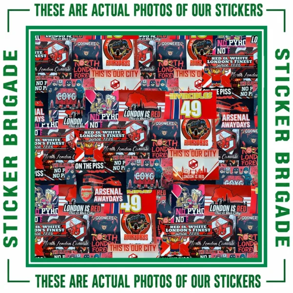 Arsenal Mixed Design Sticker Bundle