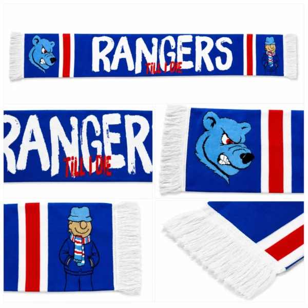 Rangers Till I Die Double-Sided Scarf