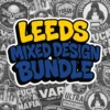 Leeds Mixed Design Sticker Bundle