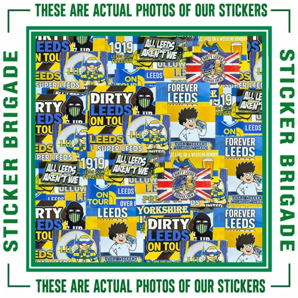Leeds Mixed Design Sticker Bundle