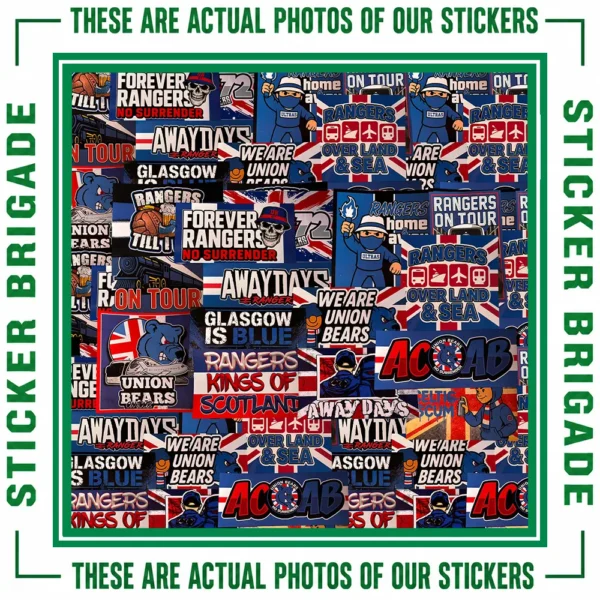 Rangers Mixed Design Sticker Bundle