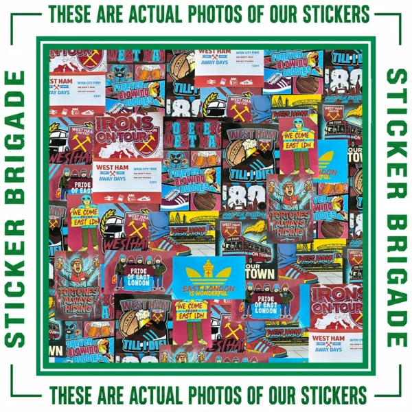 West Ham Mixed Design Sticker Bundle
