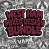 West Ham Mixed Design Sticker Bundle