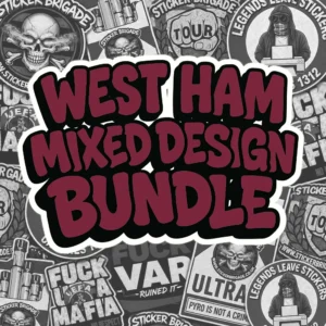 West Ham Mixed Design Sticker Bundle