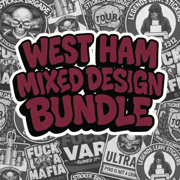 West Ham Mixed Design Sticker Bundle