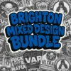 Brighton Mixed Design Sticker Bundle