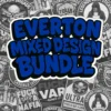 Everton Mixed Design Sticker Bundle