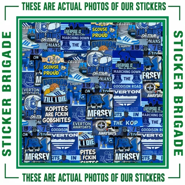 Everton Mixed Design Sticker Bundle