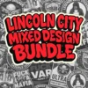 Lincoln City Mixed Design Sticker Bundle