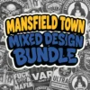 Mansfield Town Mixed Design Sticker Bundle