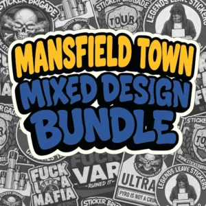 Mansfield Town Mixed Design Sticker Bundle