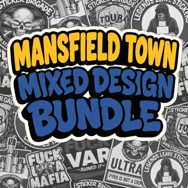 Mansfield Town Mixed Design Sticker Bundle