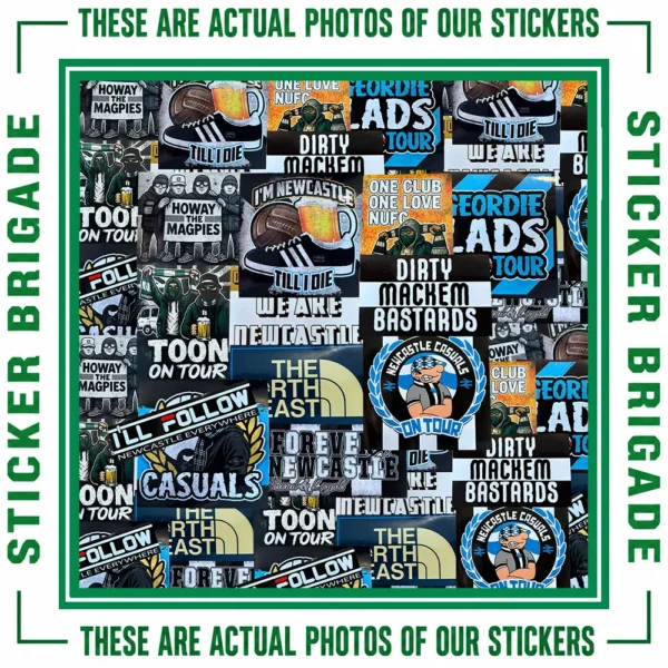 Newcastle United Mixed Design Sticker Bundle