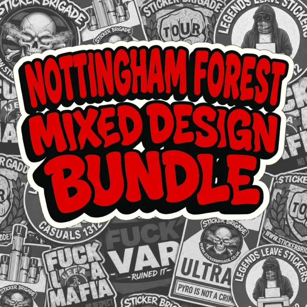 Nottingham Forest Mixed Design Sticker Bundle