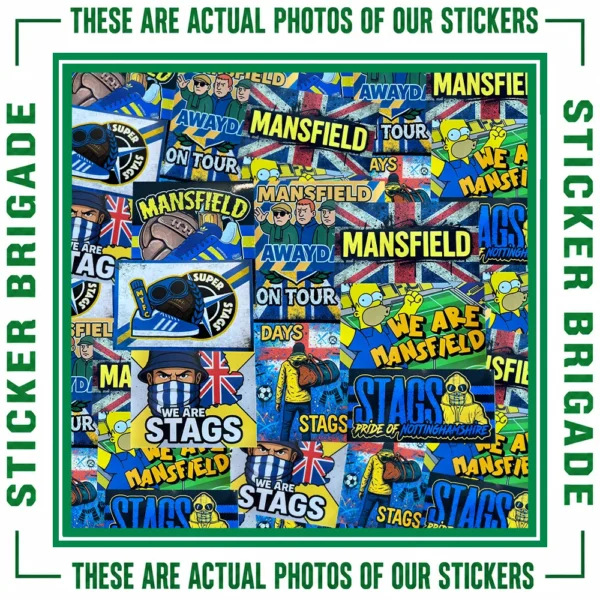 Mansfield Town Mixed Design Sticker Bundle