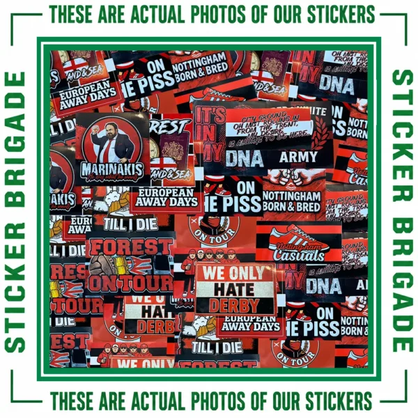 Nottingham Forest Mixed Design Sticker Bundle