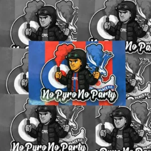 No Pyro No Party - Crystal Palace Stickers