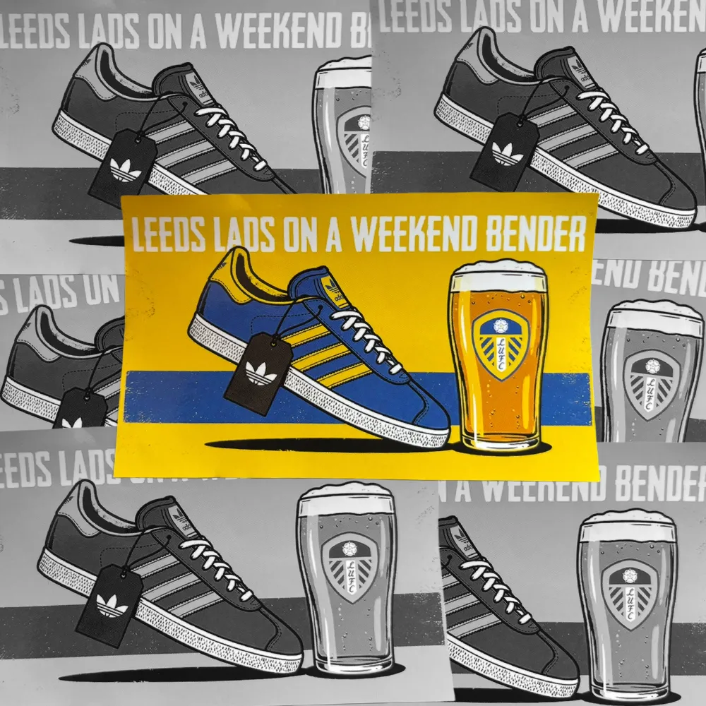 Weekend Bender - Leeds United Stickers