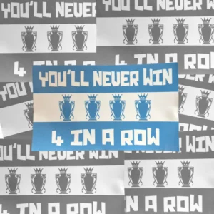 You'll Never Win 4 In A Row - Manchester City Stickers